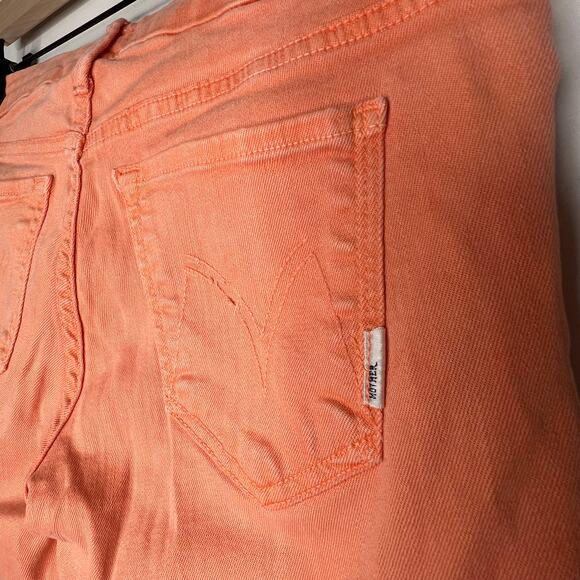 Mother Orange Looker Crop Dye-Tangelo Jeans Size 28 - Picture 6 of 8